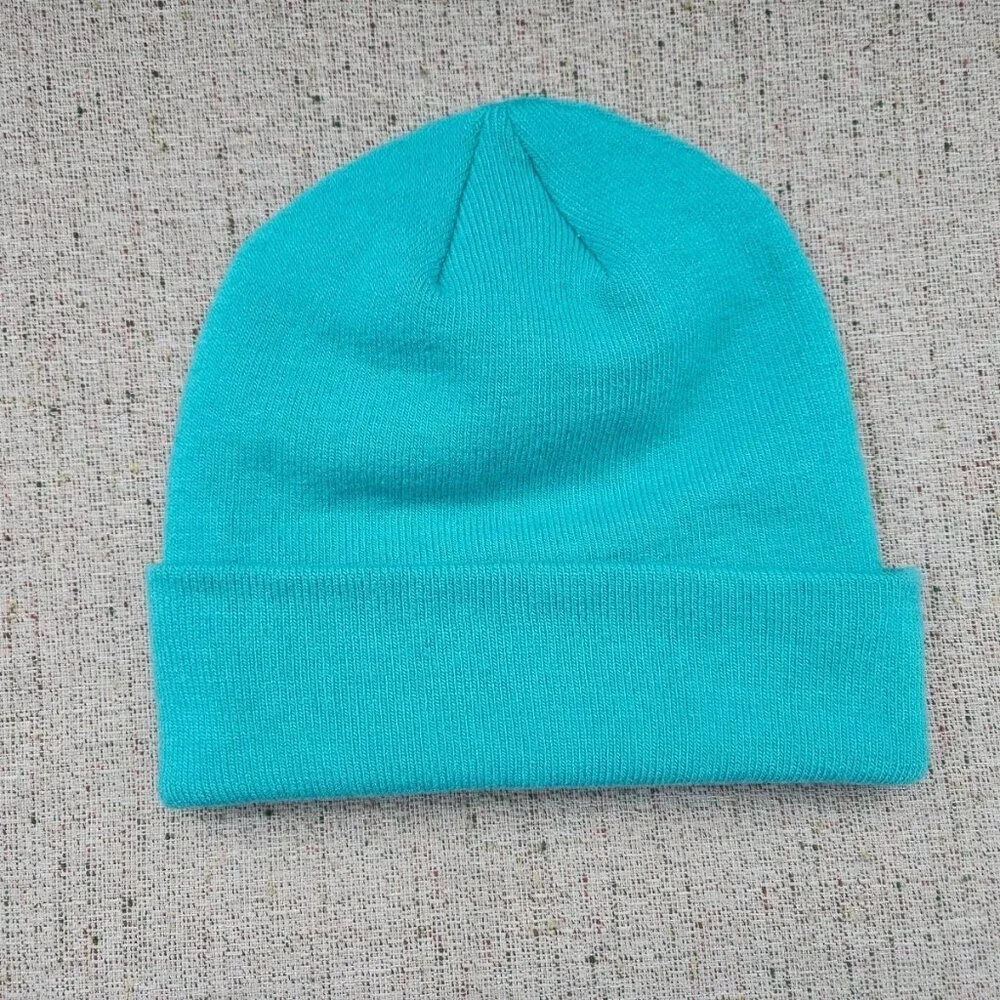 The North Face Boys Hat Winter Beannie Turquoise Blue Size M/M Junior New